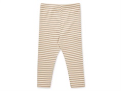 Mads Nørgaard Pumini leggings oxford tan/vanilla ice striped